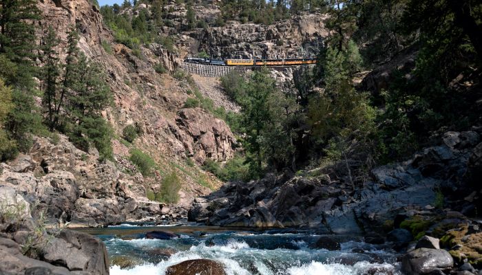 Colorado's Scenic train ride in the summer