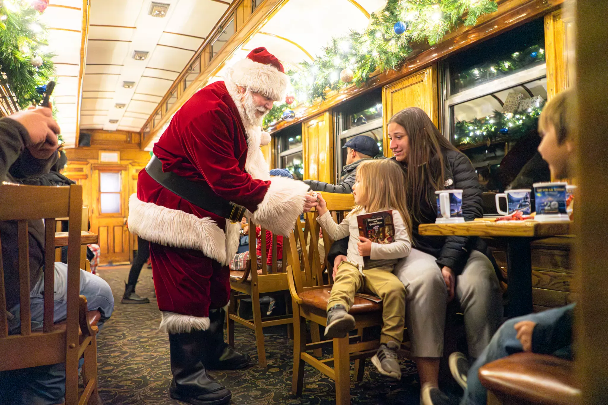 Santa on the Polar Express in Durango