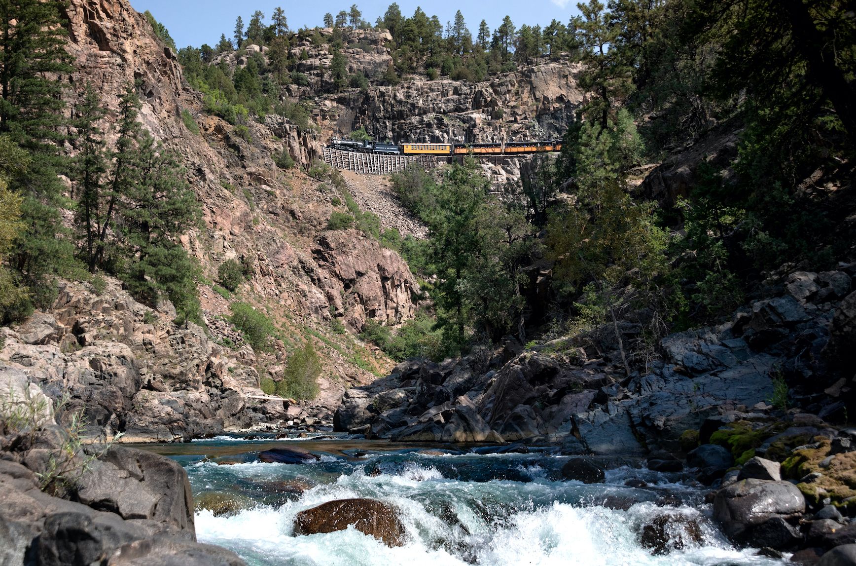 Colorado's Scenic train ride in the summer