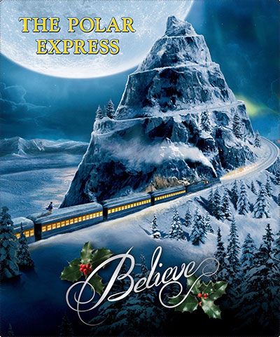 Polar Express fleece blanket