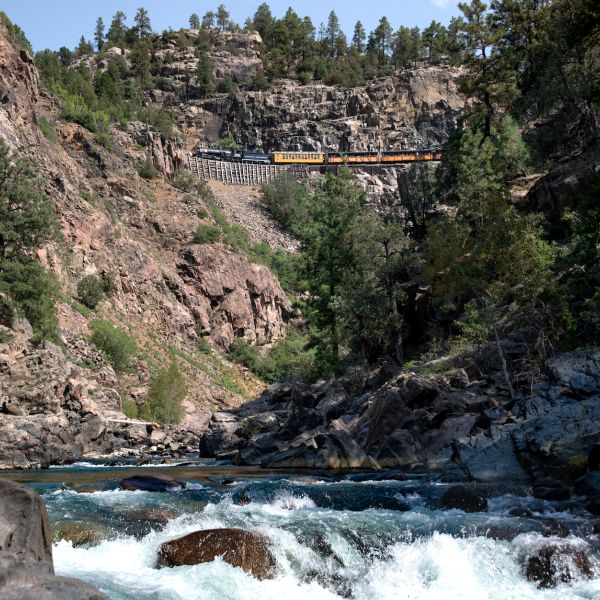 Colorado's Scenic train ride in the summer